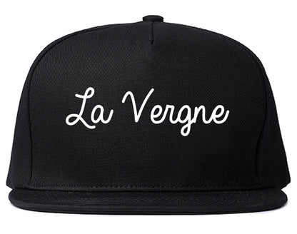 La Vergne Tennessee TN Script Mens Snapback Hat Black