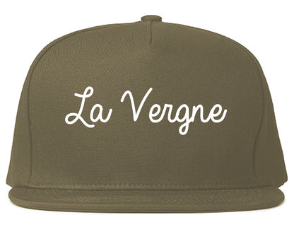 La Vergne Tennessee TN Script Mens Snapback Hat Grey