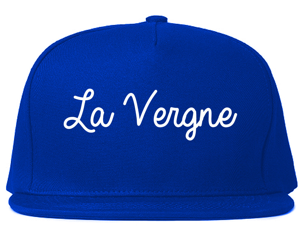 La Vergne Tennessee TN Script Mens Snapback Hat Royal Blue