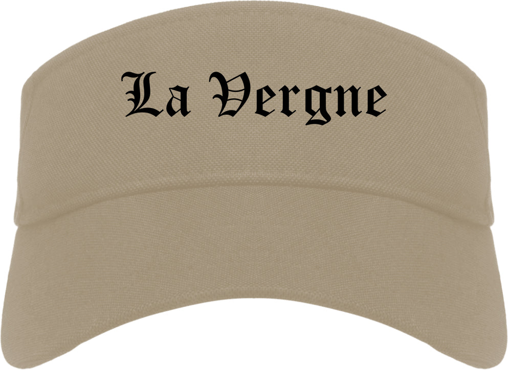 La Vergne Tennessee TN Old English Mens Visor Cap Hat Khaki