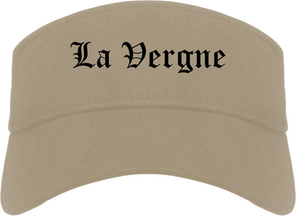 La Vergne Tennessee TN Old English Mens Visor Cap Hat Khaki