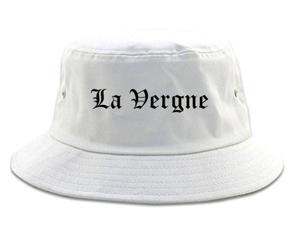 La Vergne Tennessee TN Old English Mens Bucket Hat White