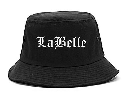 LaBelle Florida FL Old English Mens Bucket Hat Black