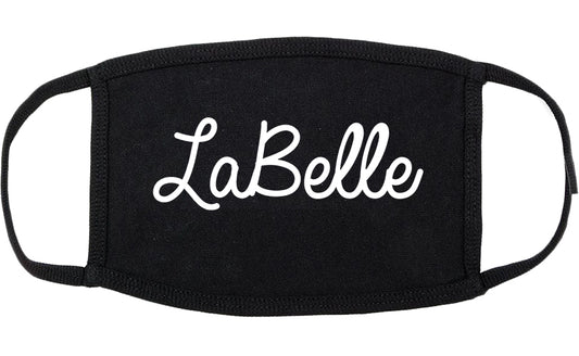 LaBelle Florida FL Script Cotton Face Mask Black