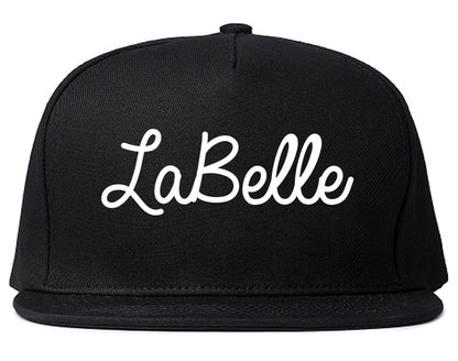 LaBelle Florida FL Script Mens Snapback Hat Black
