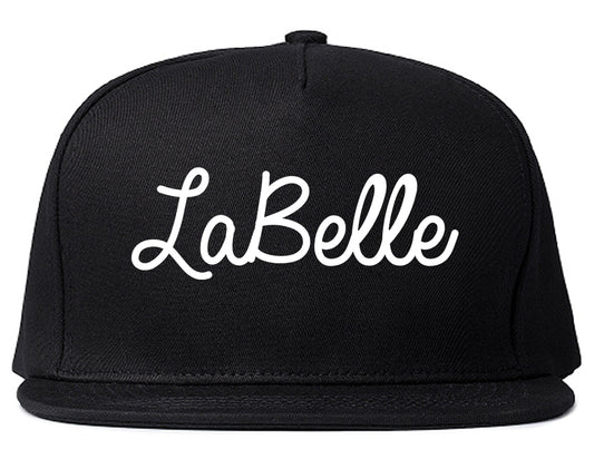 LaBelle Florida FL Script Mens Snapback Hat Black