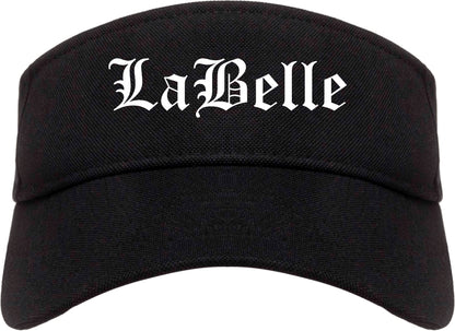 LaBelle Florida FL Old English Mens Visor Cap Hat Black