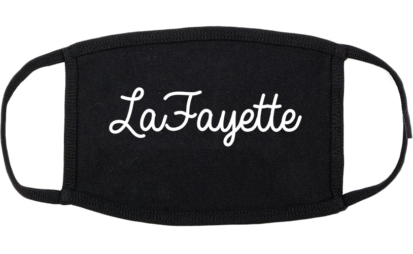LaFayette Georgia GA Script Cotton Face Mask Black