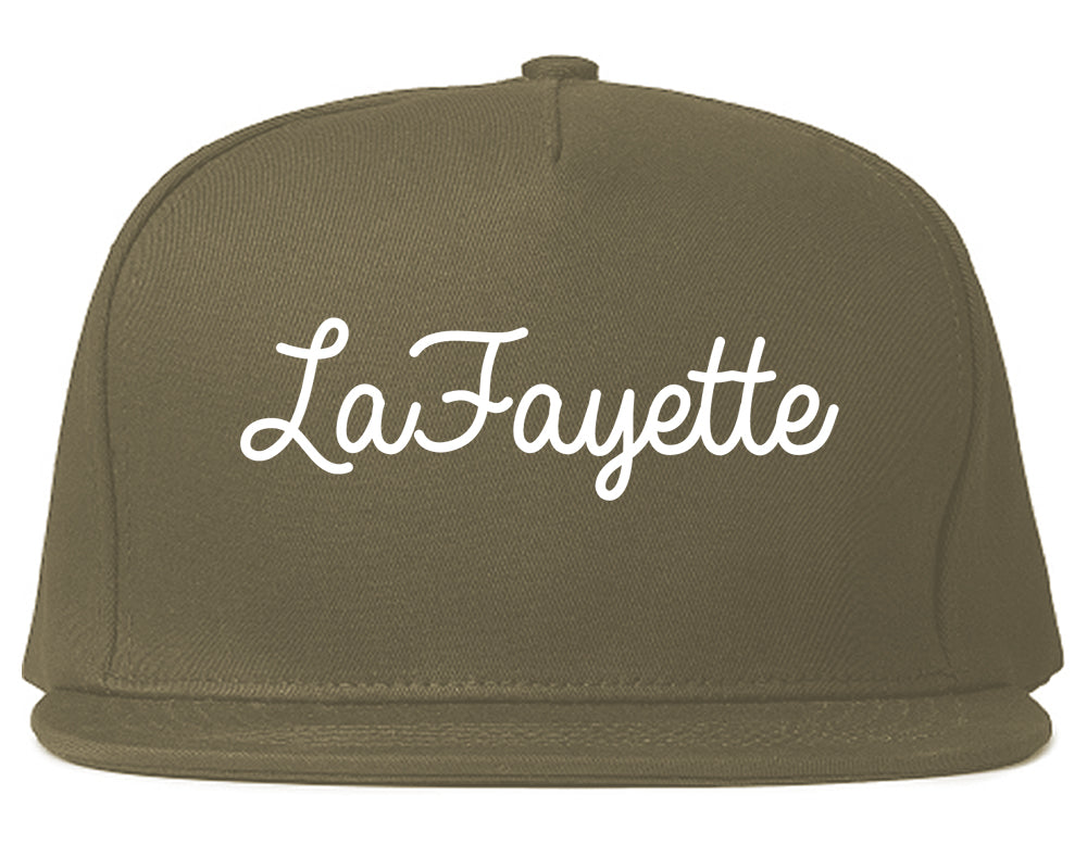 LaFayette Georgia GA Script Mens Snapback Hat Grey