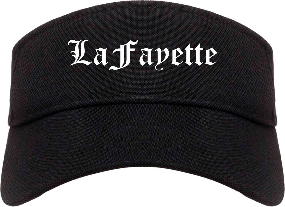 LaFayette Georgia GA Old English Mens Visor Cap Hat Black