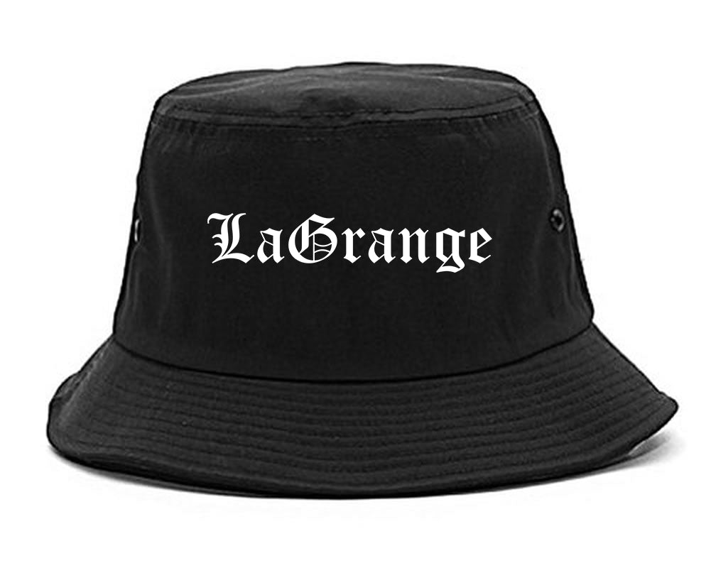 LaGrange Georgia GA Old English Mens Bucket Hat Black