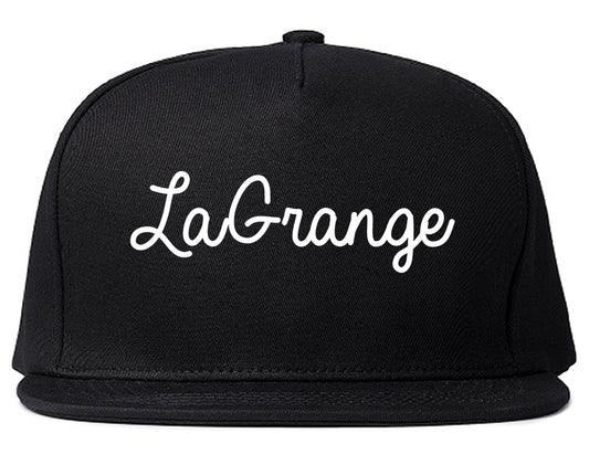 LaGrange Georgia GA Script Mens Snapback Hat Black