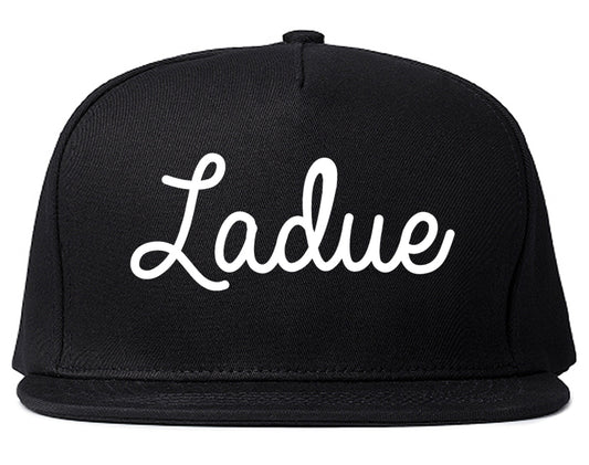 Ladue Missouri MO Script Mens Snapback Hat Black