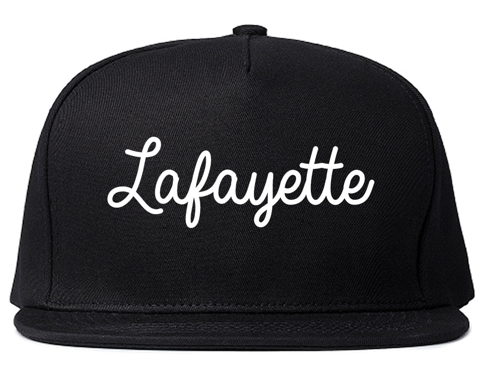 Lafayette Tennessee TN Script Mens Snapback Hat Black