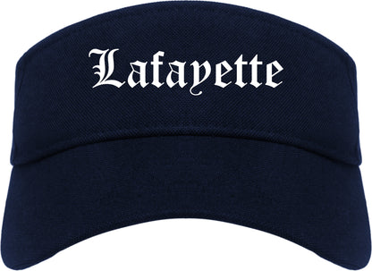 Lafayette Tennessee TN Old English Mens Visor Cap Hat Navy Blue