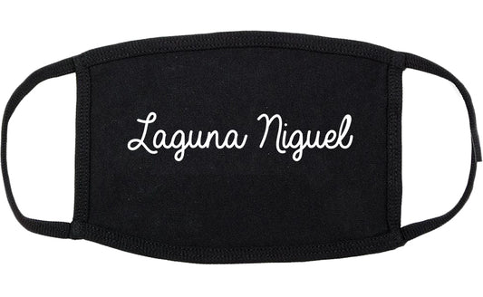 Laguna Niguel California CA Script Cotton Face Mask Black