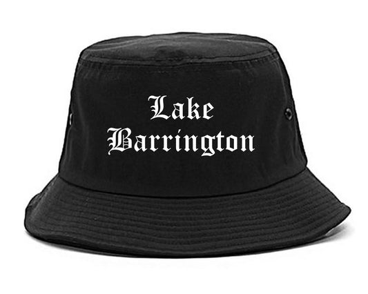 Lake Barrington Illinois IL Old English Mens Bucket Hat Black