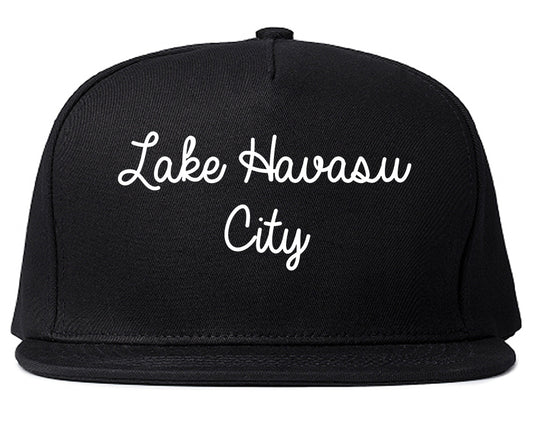 Lake Havasu City Arizona AZ Script Mens Snapback Hat Black