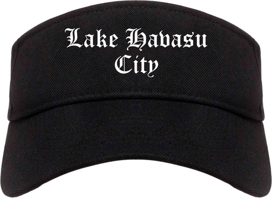 Lake Havasu City Arizona AZ Old English Mens Visor Cap Hat Black