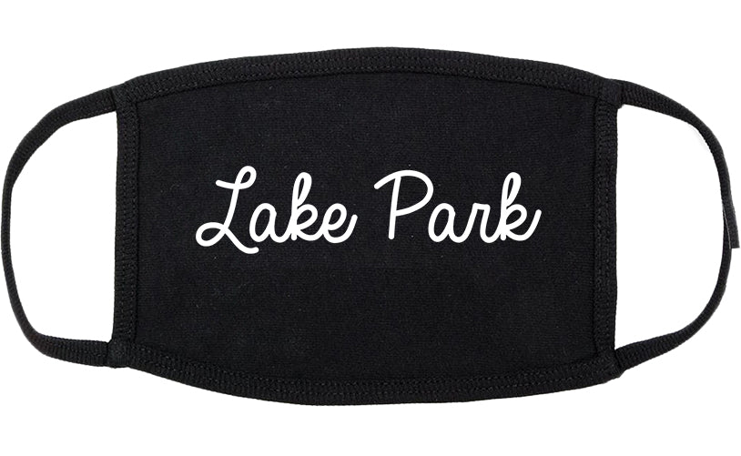 Lake Park Florida FL Script Cotton Face Mask Black