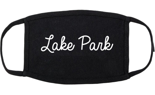 Lake Park Florida FL Script Cotton Face Mask Black