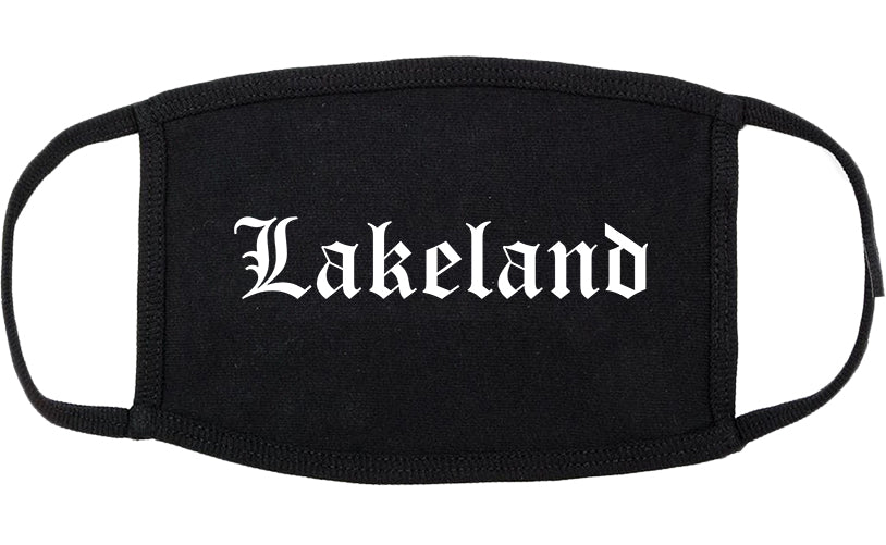 Lakeland Tennessee TN Old English Cotton Face Mask Black