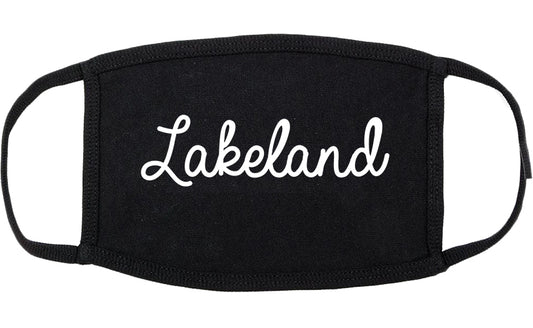 Lakeland Tennessee TN Script Cotton Face Mask Black