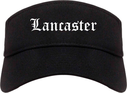 Lancaster South Carolina SC Old English Mens Visor Cap Hat Black