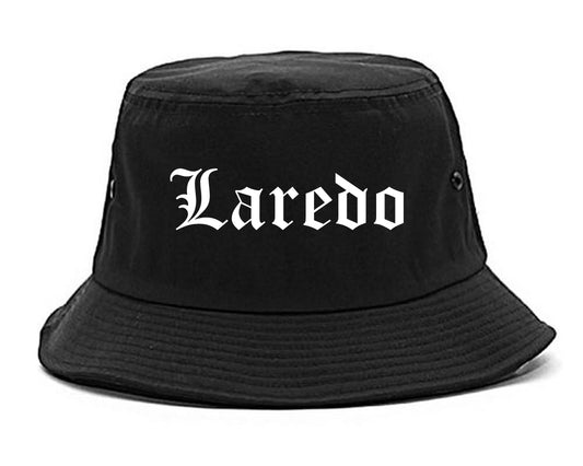 Laredo Texas TX Old English Mens Bucket Hat Black