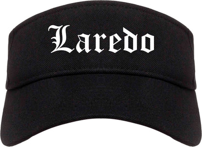 Laredo Texas TX Old English Mens Visor Cap Hat Black