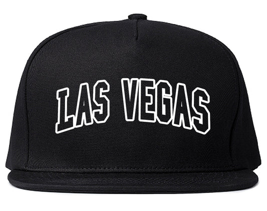 Las Vegas Nevada Outline Mens Snapback Hat Black