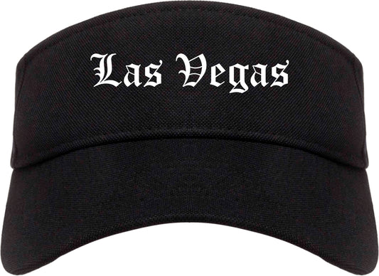 Las Vegas New Mexico NM Old English Mens Visor Cap Hat Black