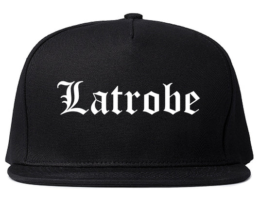 Latrobe Pennsylvania PA Old English Mens Snapback Hat Black