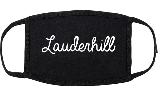 Lauderhill Florida FL Script Cotton Face Mask Black
