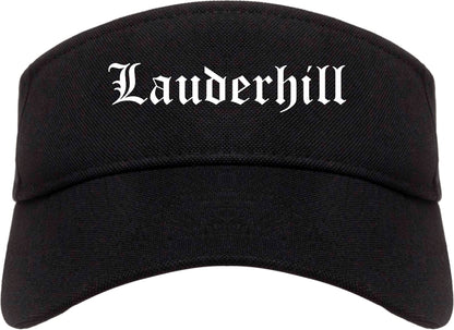 Lauderhill Florida FL Old English Mens Visor Cap Hat Black