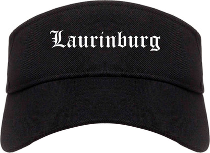 Laurinburg North Carolina NC Old English Mens Visor Cap Hat Black