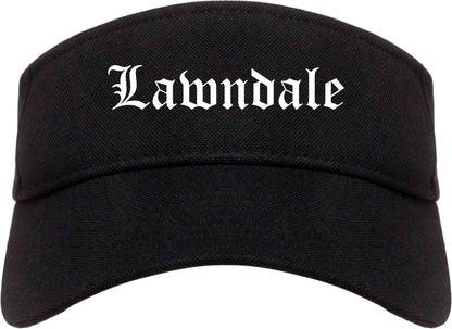 Lawndale California CA Old English Mens Visor Cap Hat Black