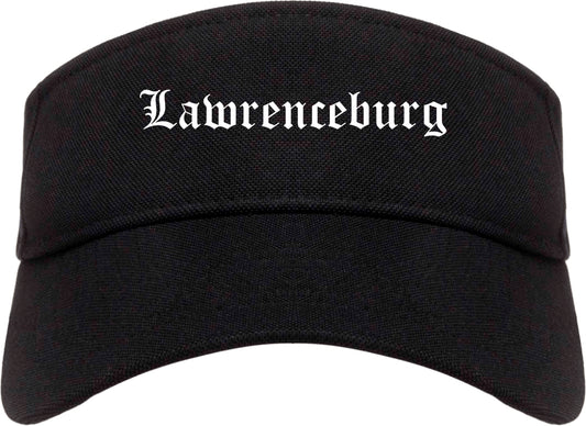 Lawrenceburg Indiana IN Old English Mens Visor Cap Hat Black