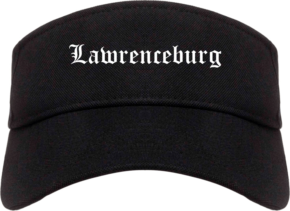 Lawrenceburg Indiana IN Old English Mens Visor Cap Hat Black