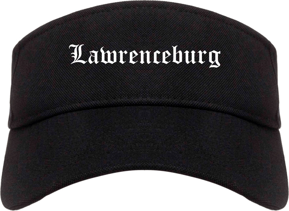Lawrenceburg Kentucky KY Old English Mens Visor Cap Hat Black