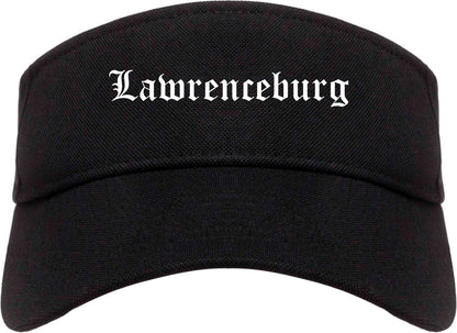 Lawrenceburg Tennessee TN Old English Mens Visor Cap Hat Black