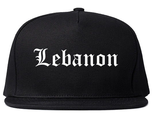 Lebanon Indiana IN Old English Mens Snapback Hat Black