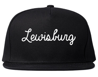 Lewisburg Tennessee TN Script Mens Snapback Hat Black