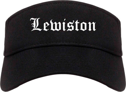 Lewiston Idaho ID Old English Mens Visor Cap Hat Black