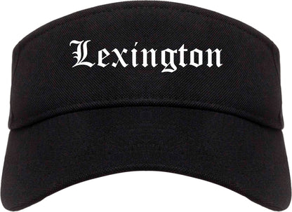 Lexington Kentucky KY Old English Mens Visor Cap Hat Black