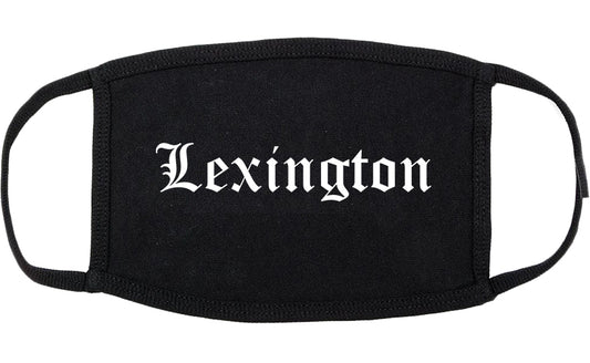 Lexington Missouri MO Old English Cotton Face Mask Black