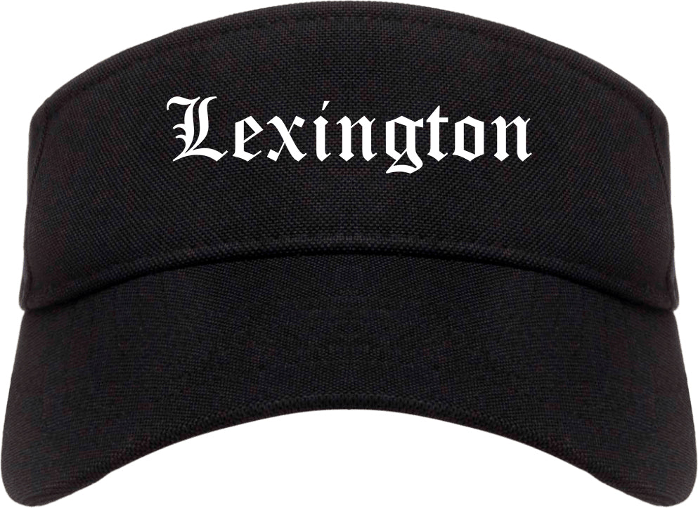 Lexington North Carolina NC Old English Mens Visor Cap Hat Black
