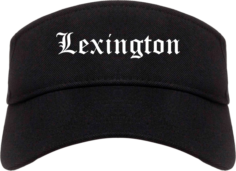 Lexington South Carolina SC Old English Mens Visor Cap Hat Black