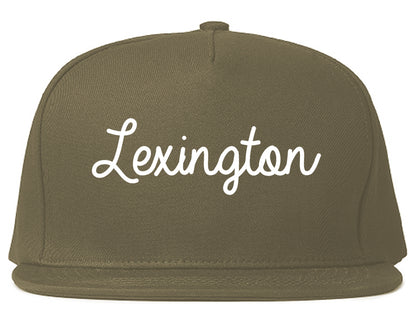 Lexington Tennessee TN Script Mens Snapback Hat Grey