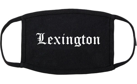 Lexington Virginia VA Old English Cotton Face Mask Black